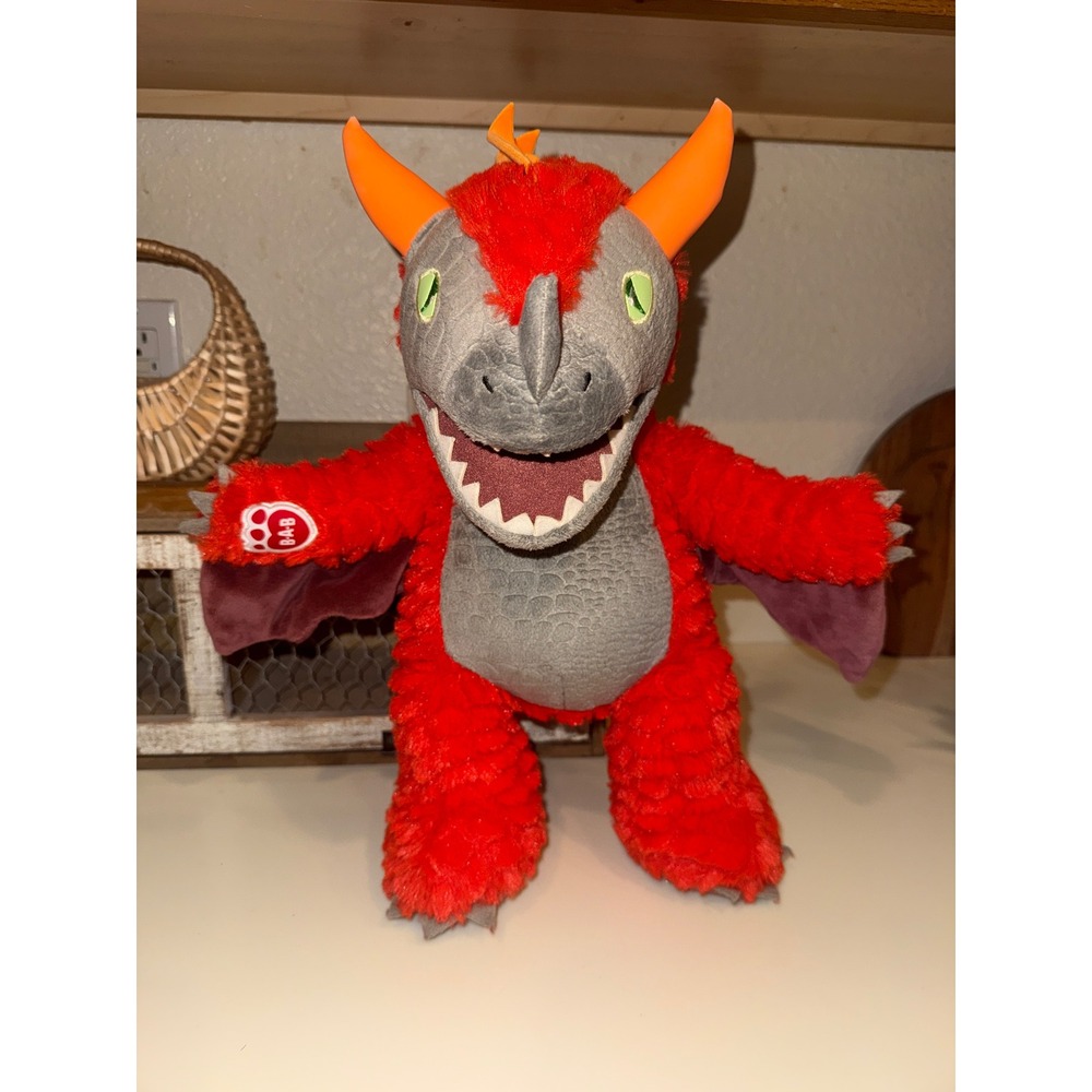 Build-A-Bear MagiQuest Charlock Red Dragon Plush 16" BAB